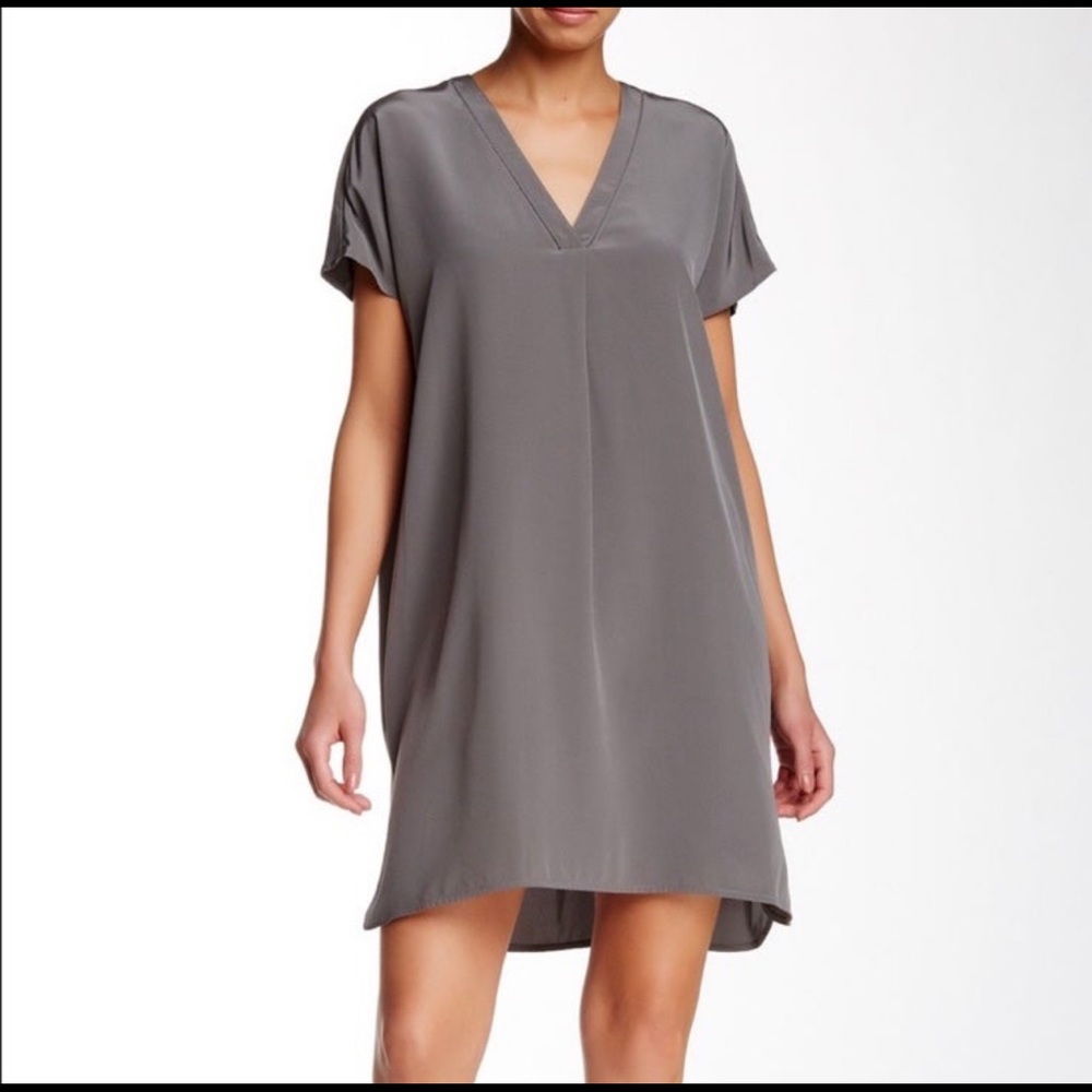 Vince Silk Shift Tunic Dress
